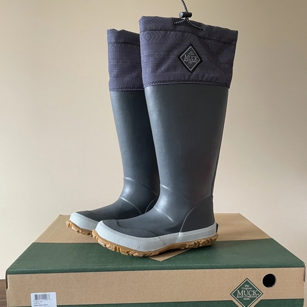 MUCK Forager Tall Unisex Rubber Waterproof Boots - Women's Size 6